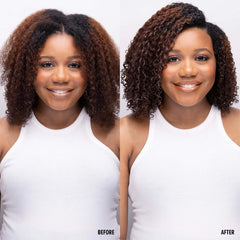 Uncle Funky's Daughter Curly Magic Stimulator on different curl types demonstrates versatility.