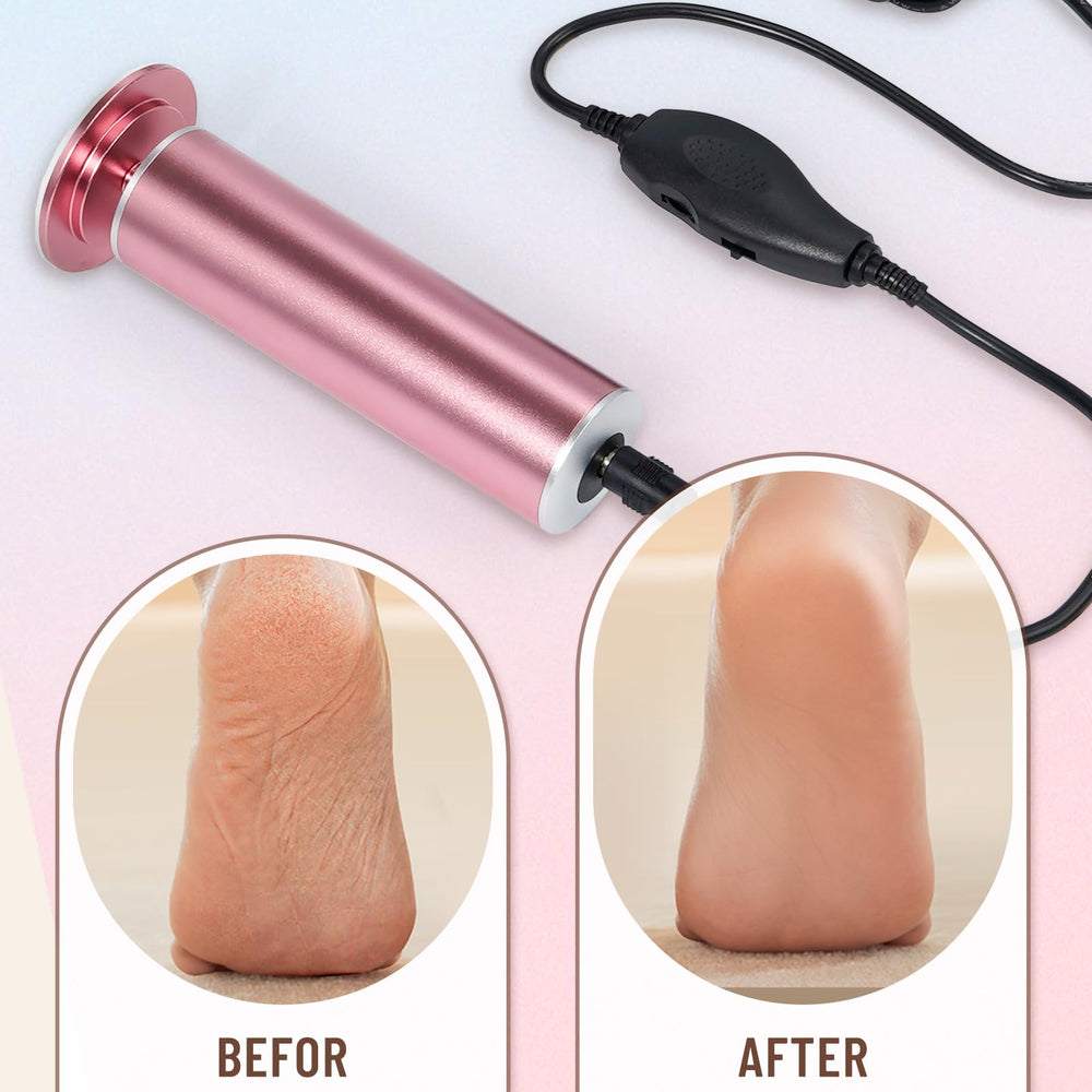 Unibouti Dermawave foot care session showing smoother results.
