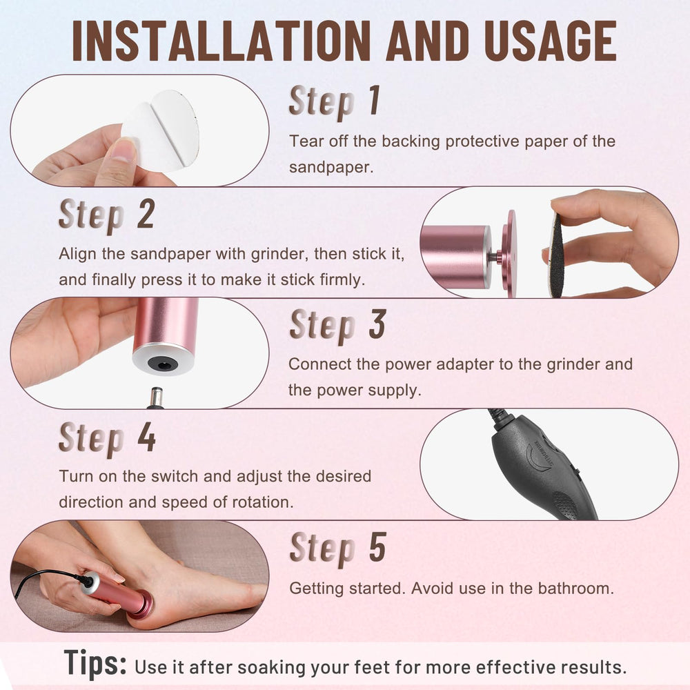 Unibouti Dermawave plug-in power cord for uninterrupted use.