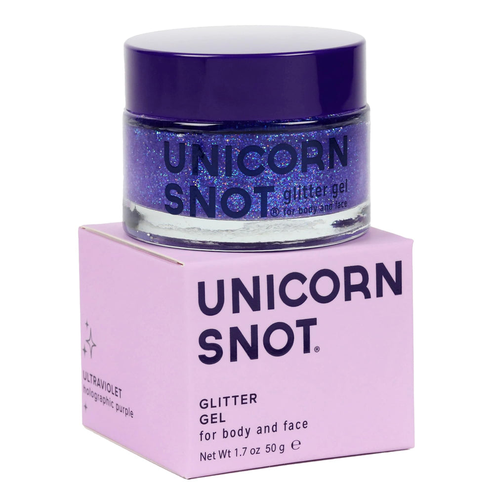 UNICORN SNOT brillo holográfico para cara: destellos festivos para el rostro