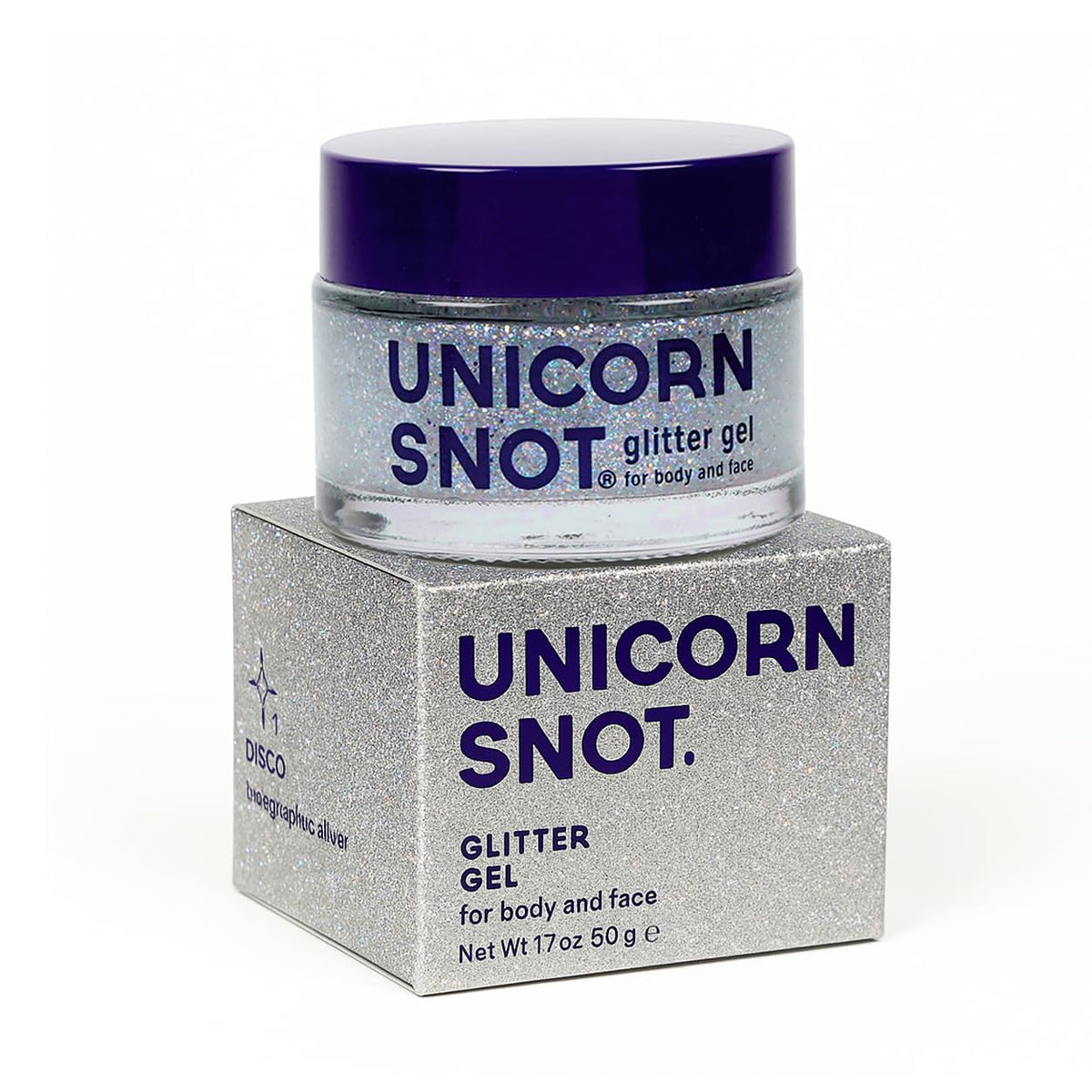 UNICORN SNOT brillo holográfico para la cara, iluminador de festival