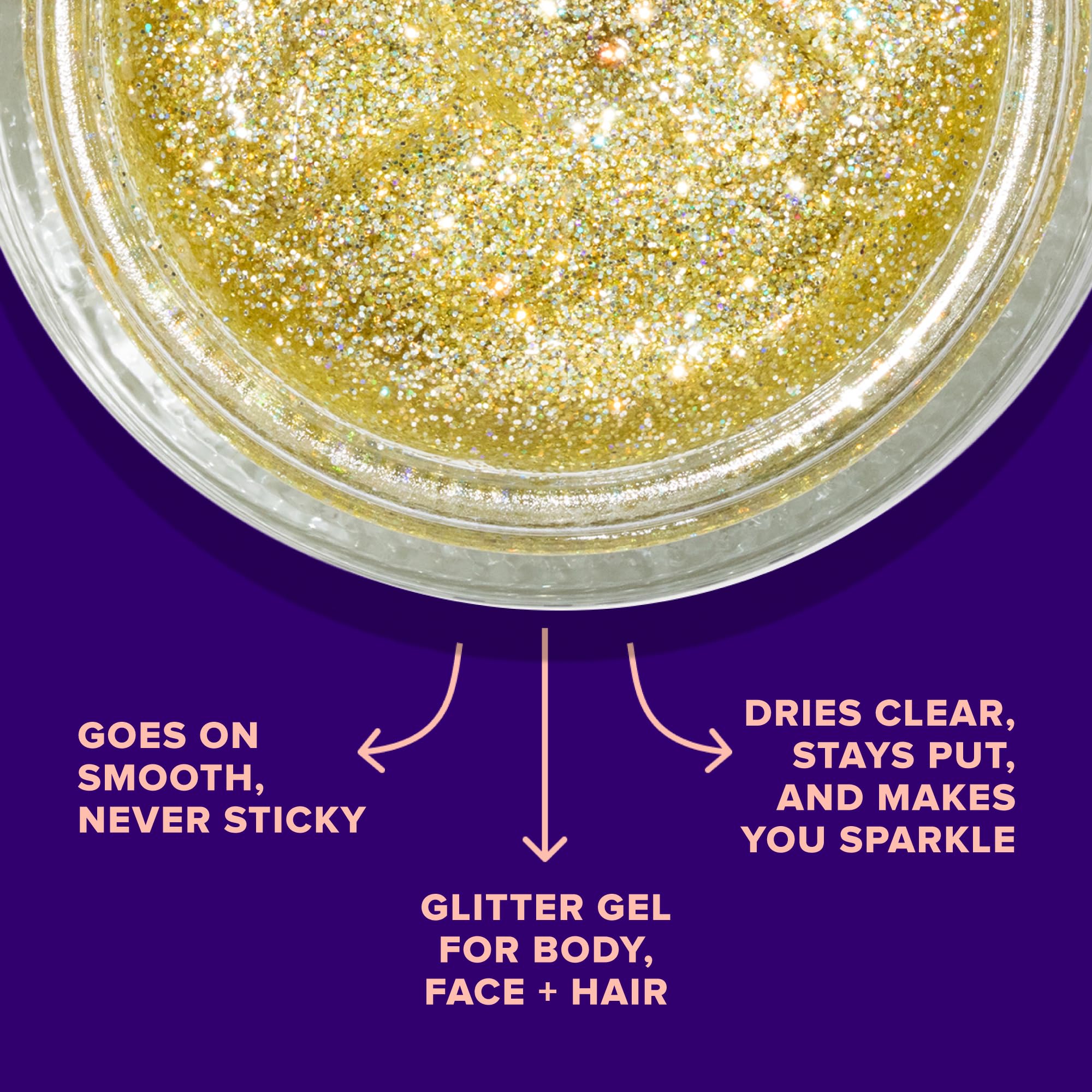 UNICORN SNOT brillo holográfico para ojos, acentúa la mirada con destellos sutiles.