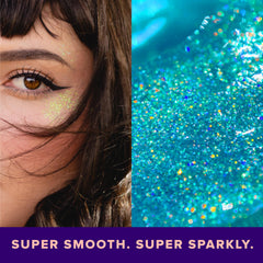 Unicorn Snot gel brillo azul para cabello, añade brillo sin irritar.