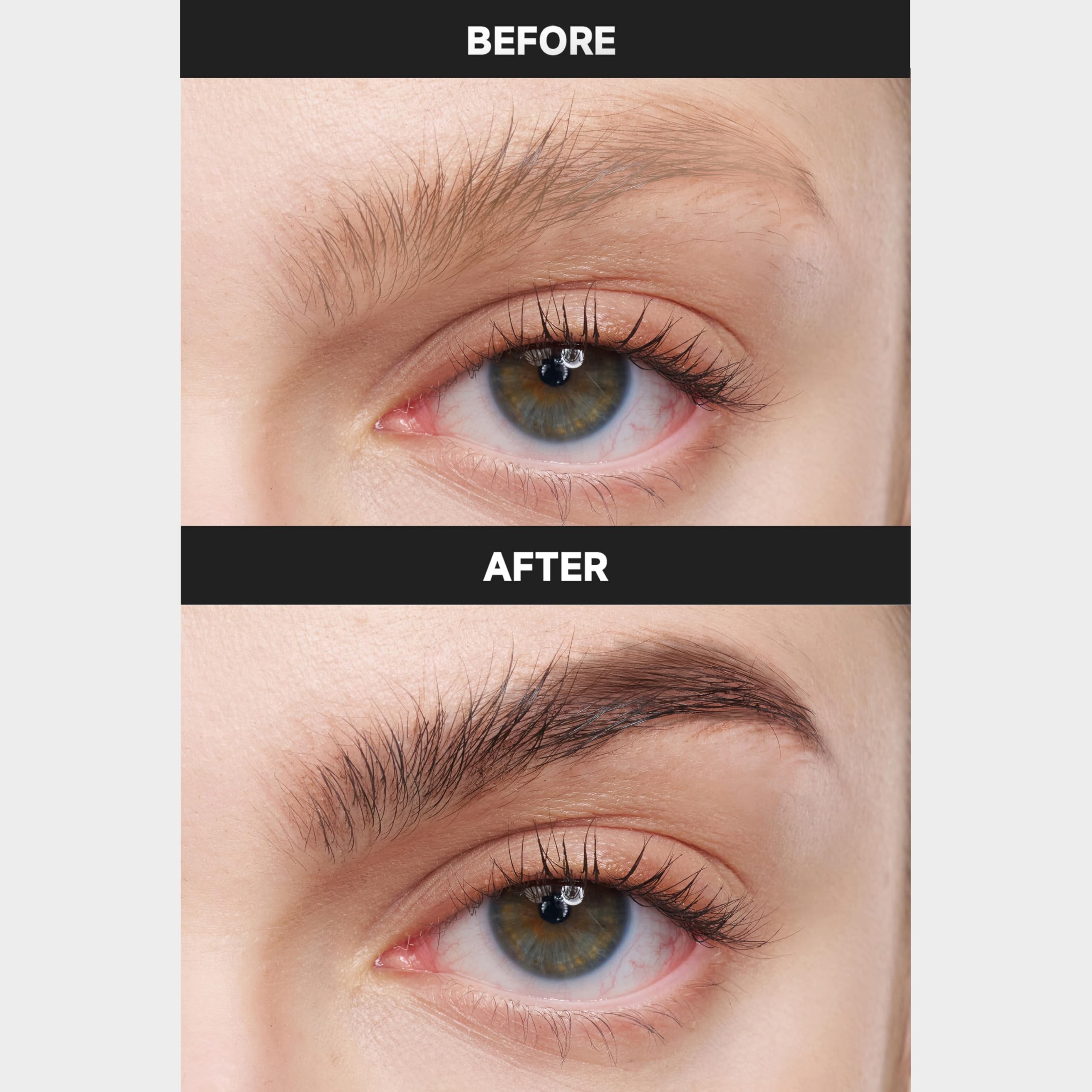 Unicos Eyebrow Pen illustrating easy application with self-feeding flow.