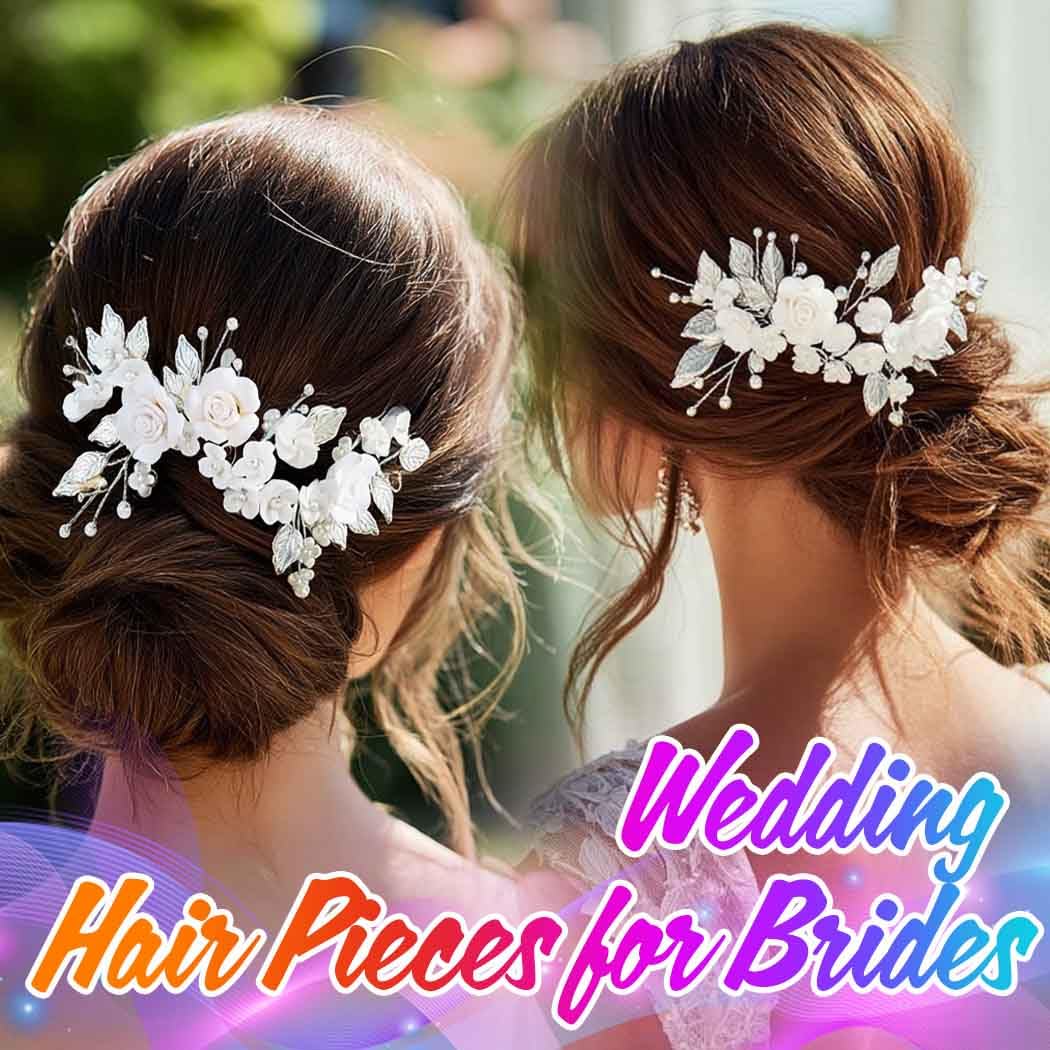 Accesorio de pelo Unicra con hojas florales y cristales, elegante.