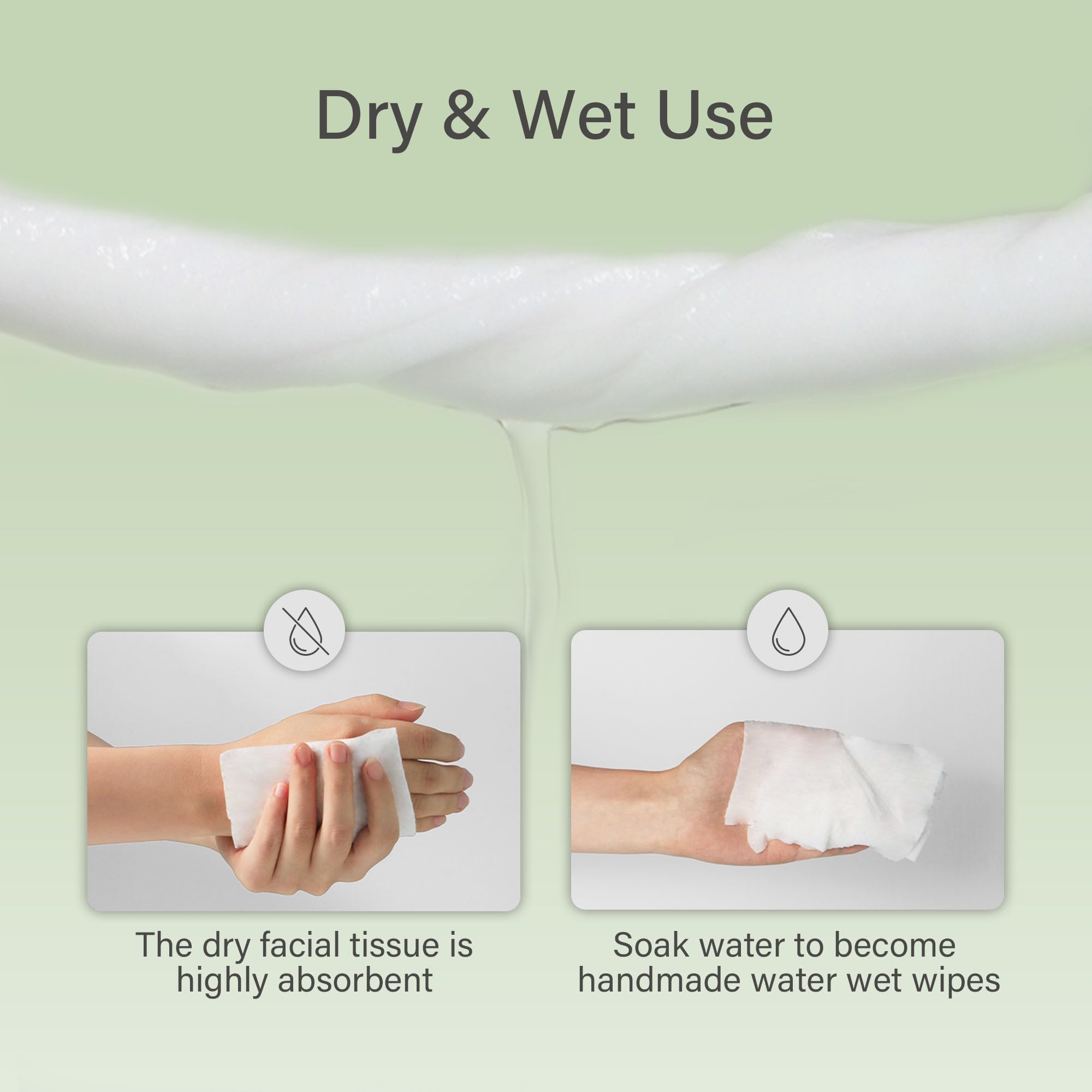 UNIFREE multi-use towels demonstrate makeup removal, napkins, and nursing support