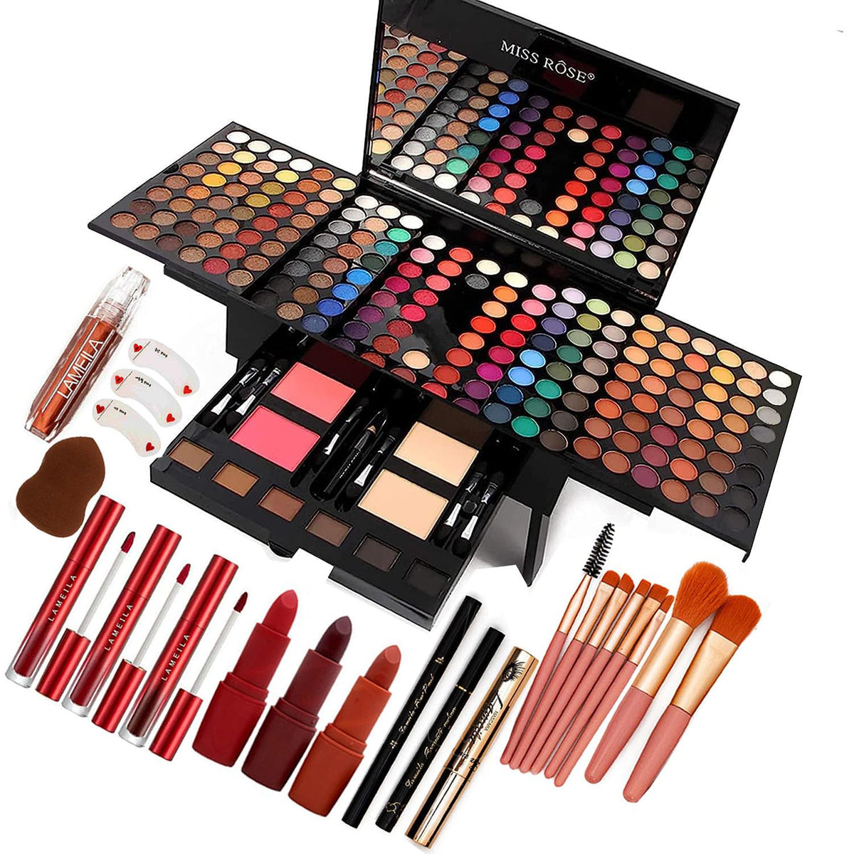 UNIFULL 190 Colors Makeup Palette with vibrant shades for versatile looks