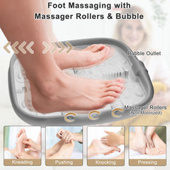 Unifull foot spa massage rollers deliver Shiatsu-like relief.
