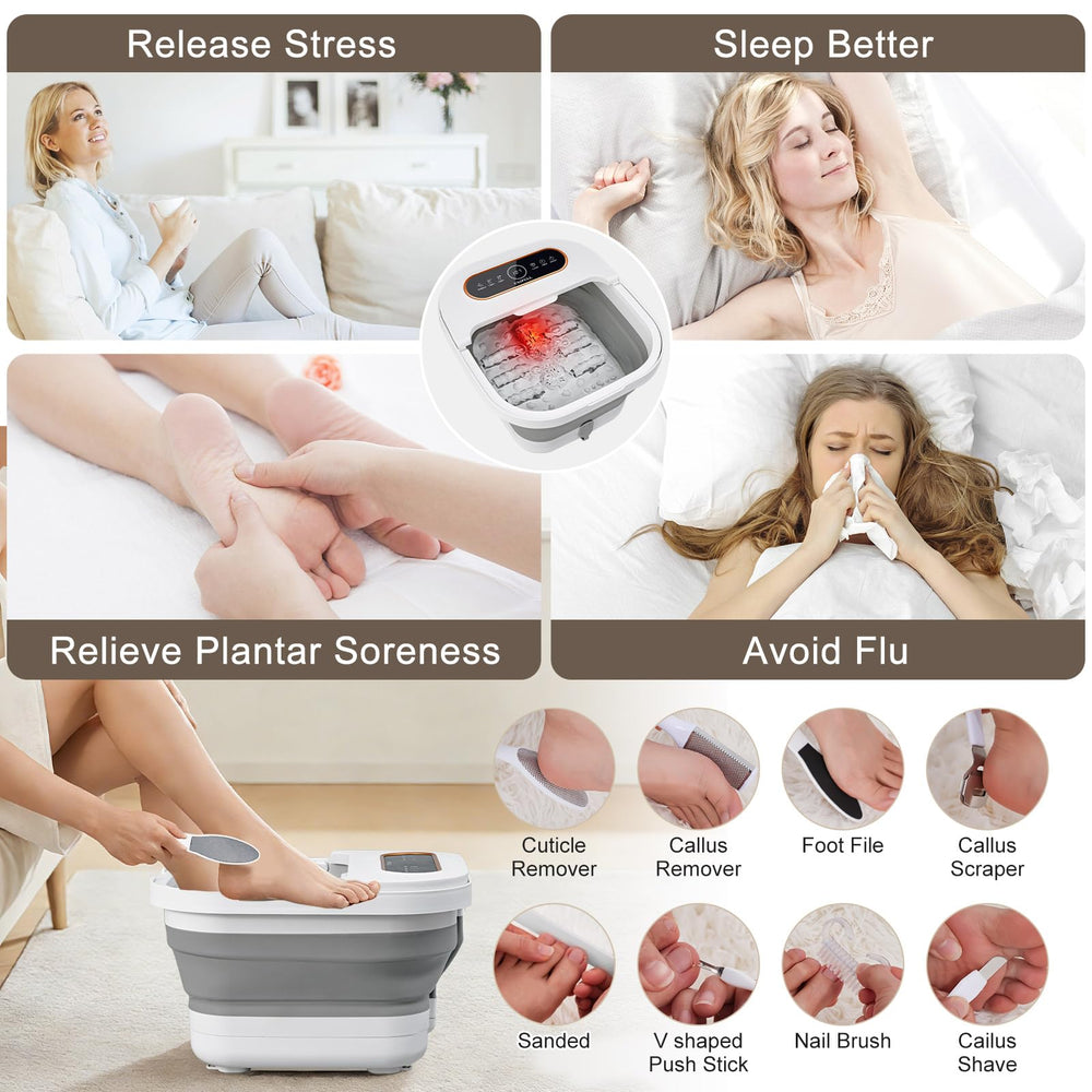 Unifull footprint spa material box aids organized care materials.