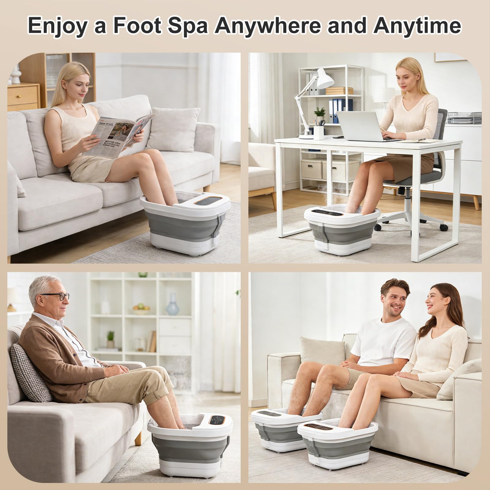 Unifull pedicure kit keeps tools organized during treatments.