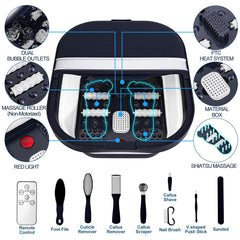 UNIFULL foot spa with red light helps keep feet clean and relaxed