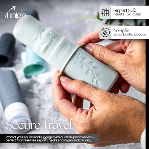 Unigo travel bag with bottles ready for on-the-go trips