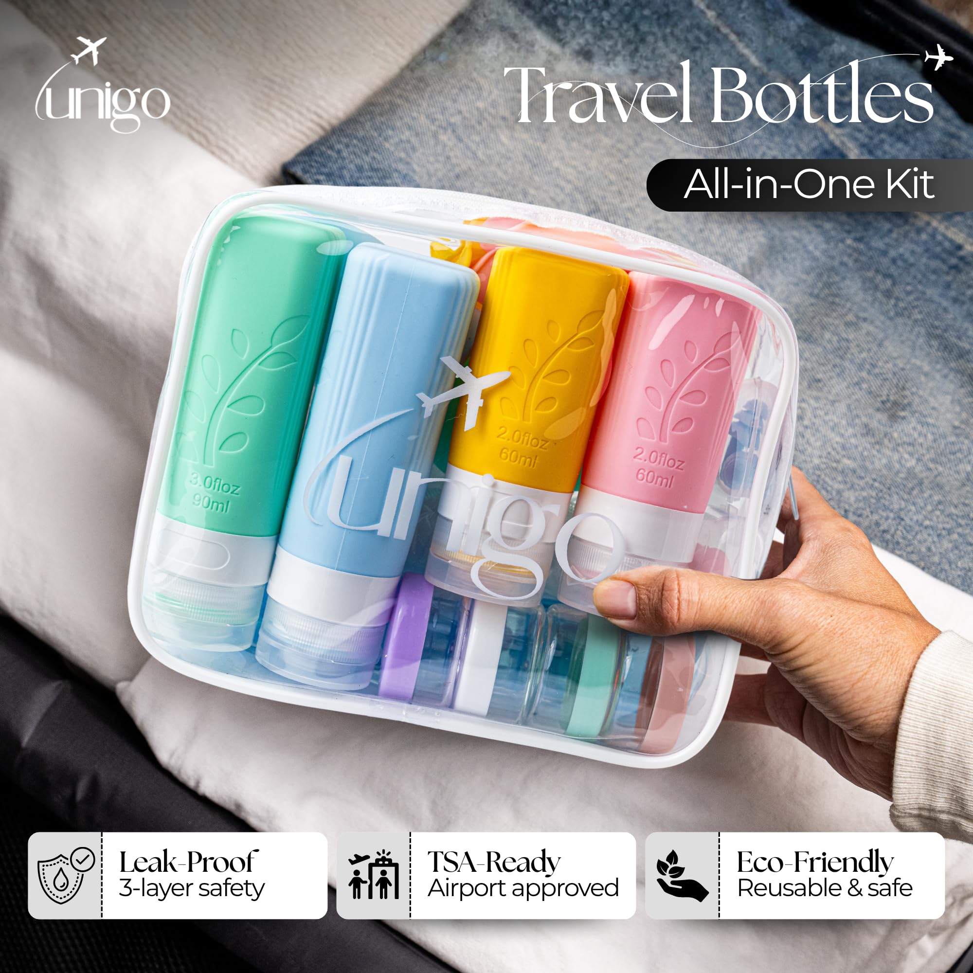 Unigo earplug covers show soft protection for flight comfort