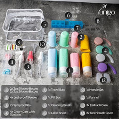 Unigo silicone travel spray bottles highlight easy dispensing for on-the-go liquids