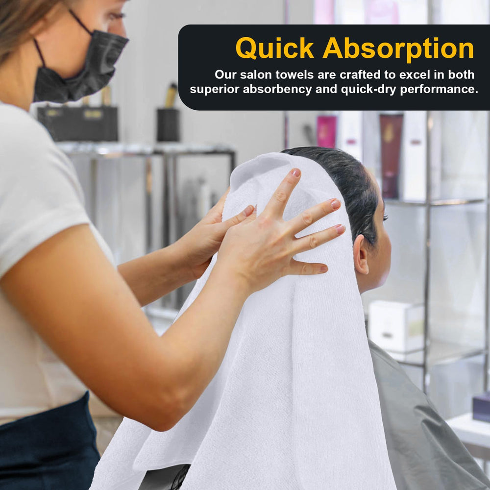 UNIMADE 16x29 inch towels, perfect size for client comfort during services