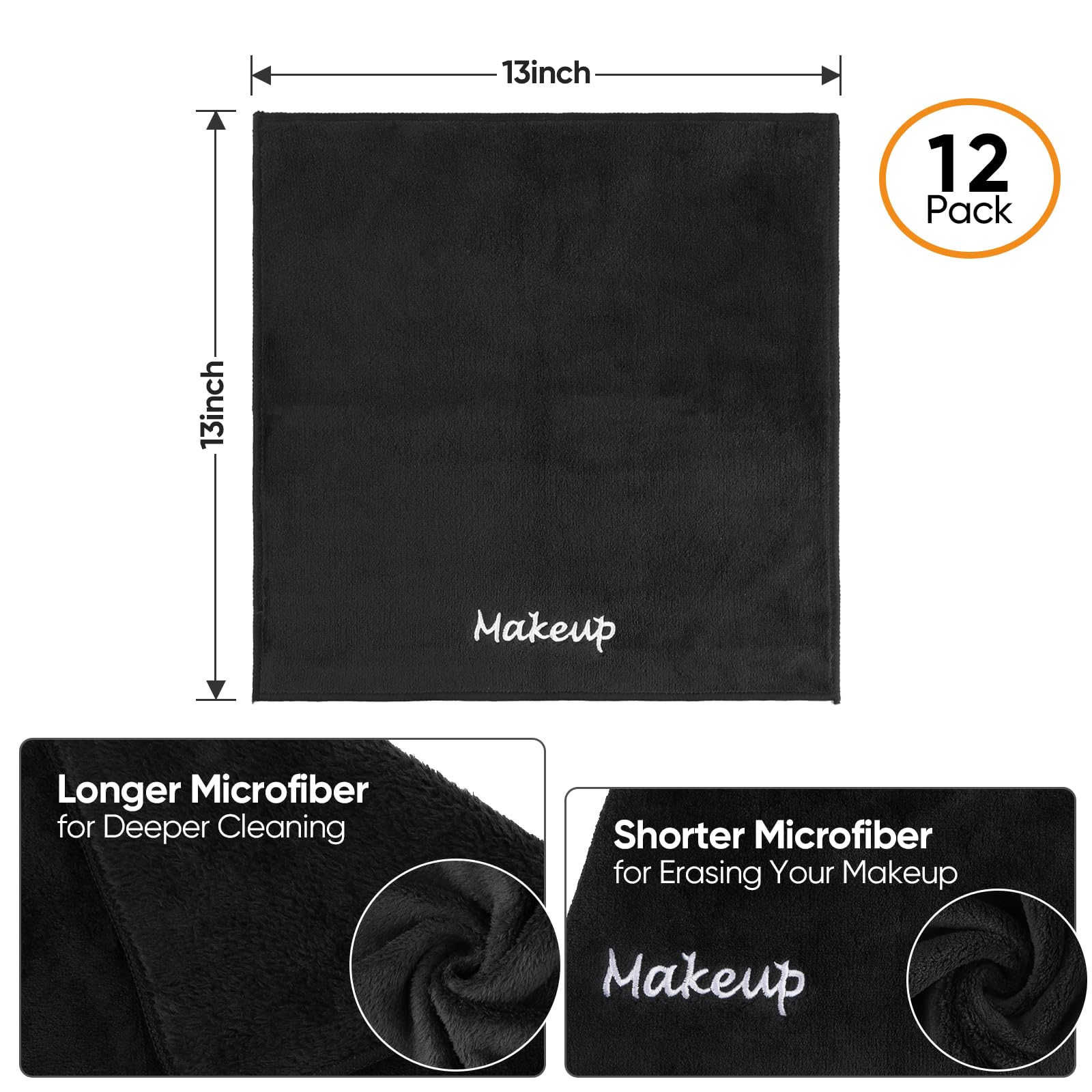 UNIMADE paños desmaquillantes coral negro, durabilidad en múltiples lavados.