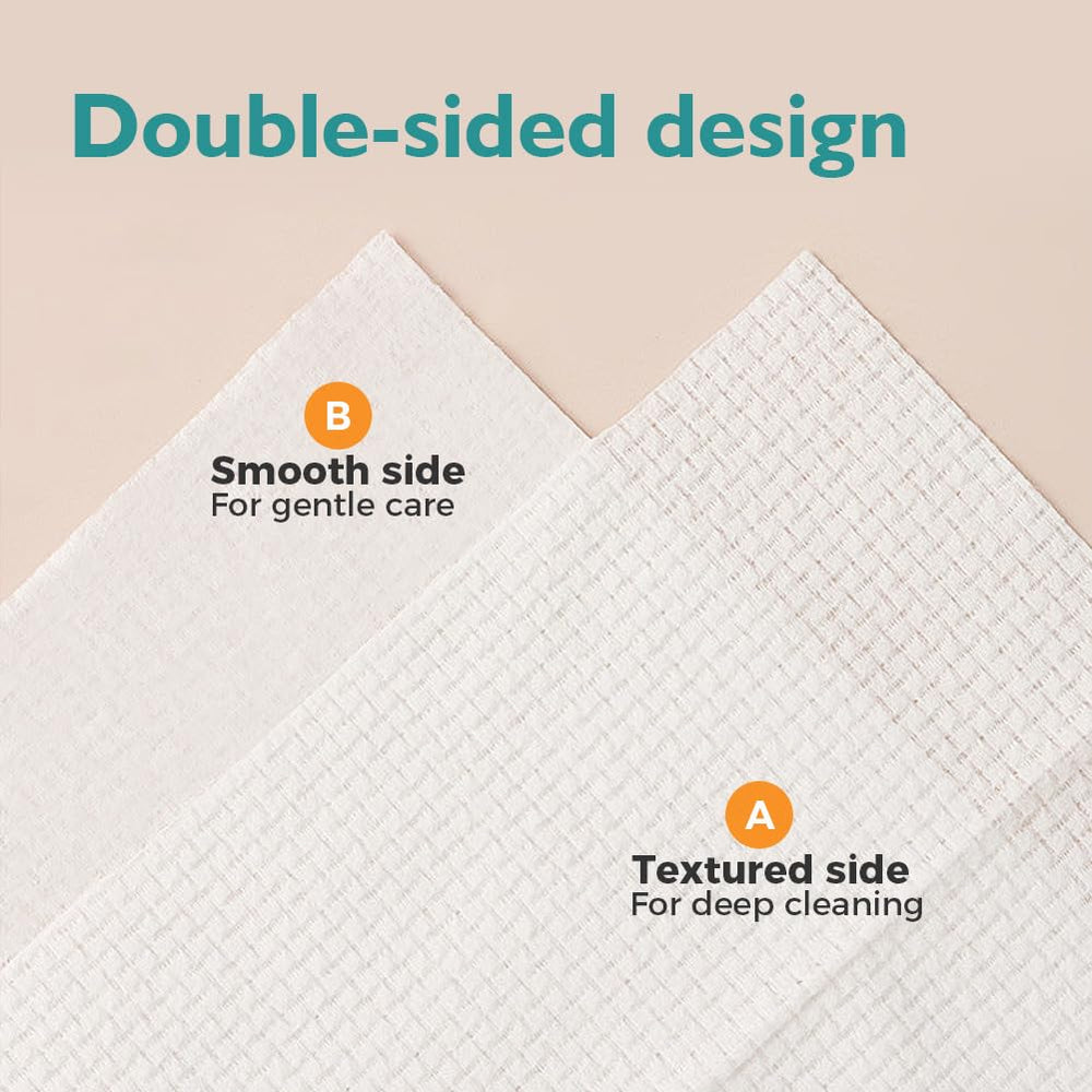 UNIMADE toalla facial 20x20 cm para cuidado suave, piel sensible