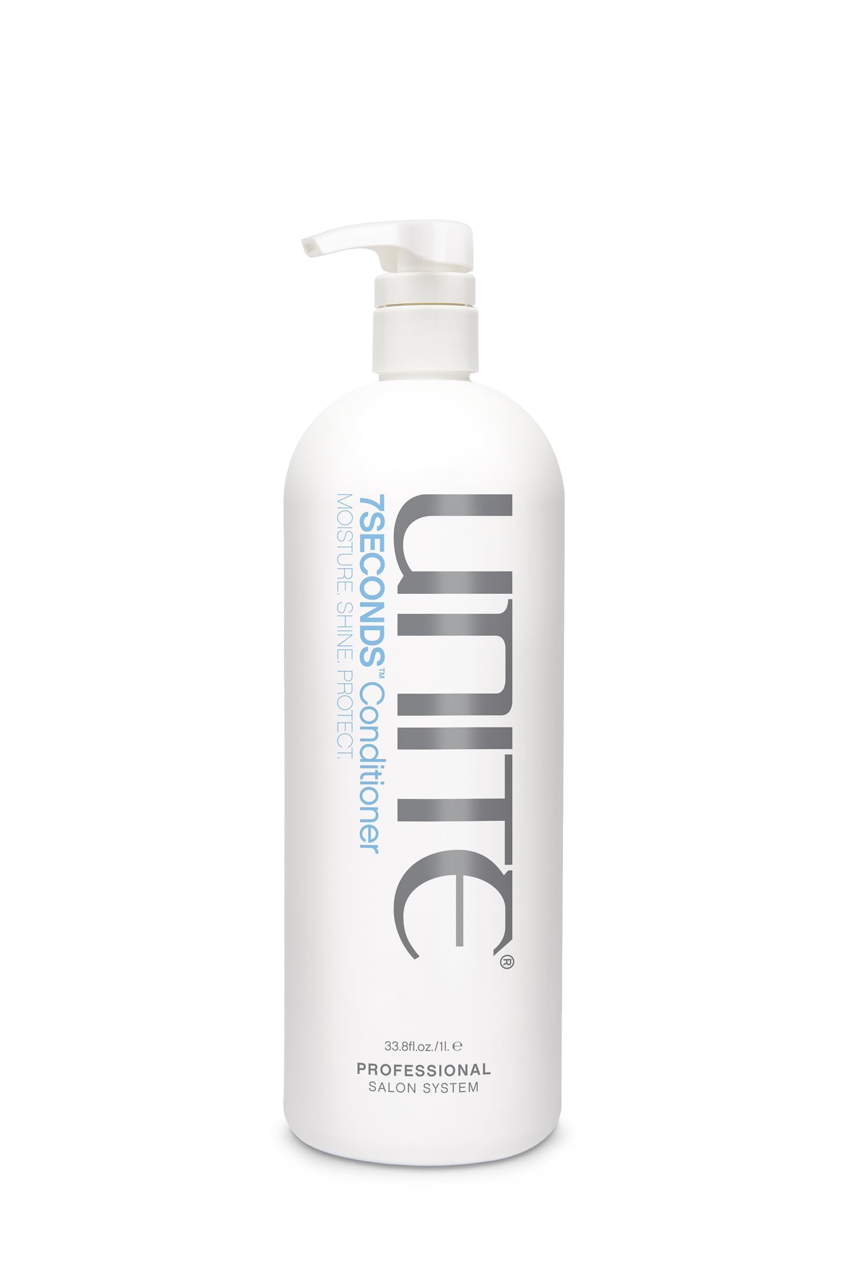 UNITE 7SECONDS Conditioner bottle front highlights weightless moisture and shine.