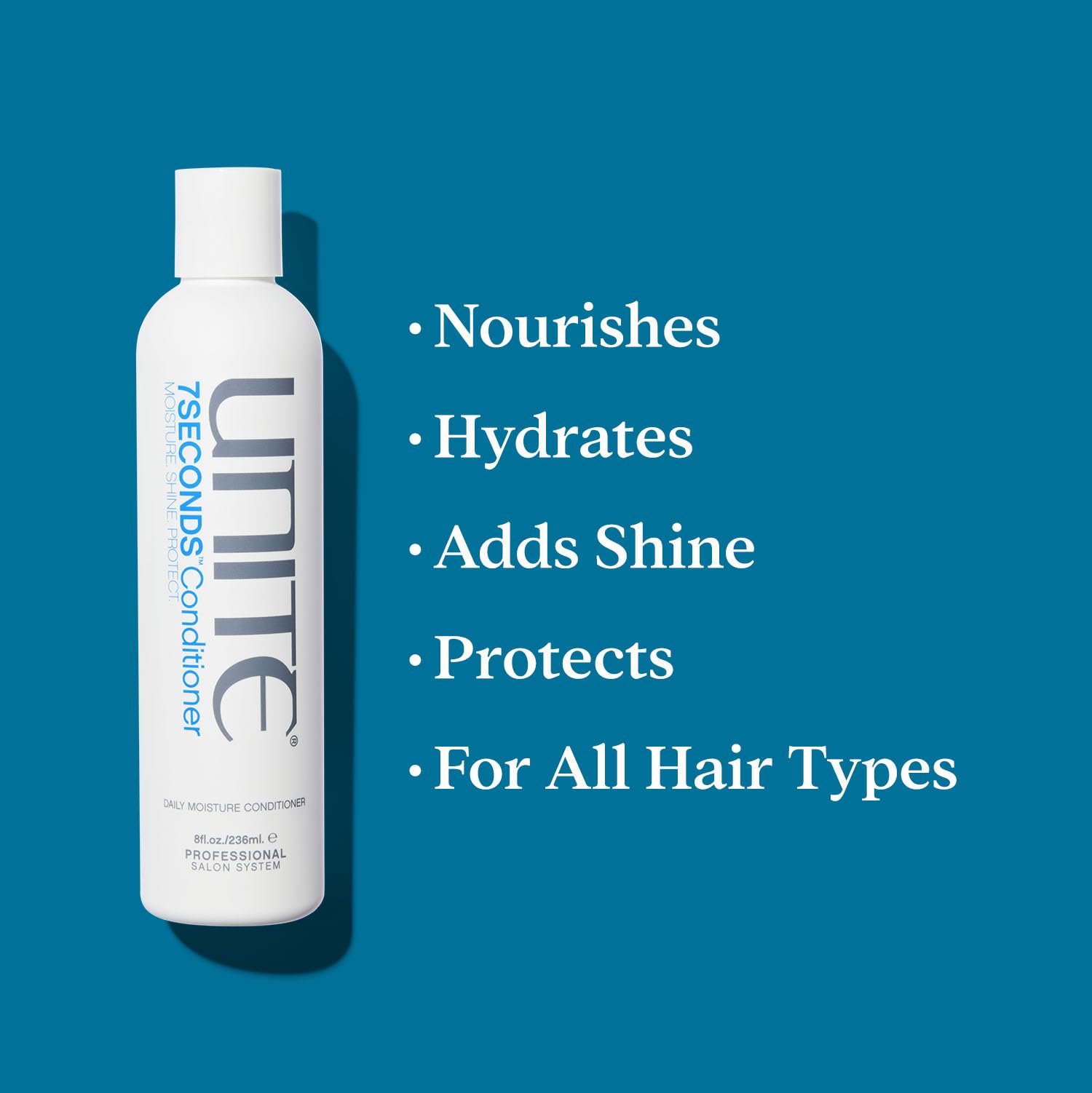 UNITE 7SECONDS Conditioner applying for added shine and smoothness