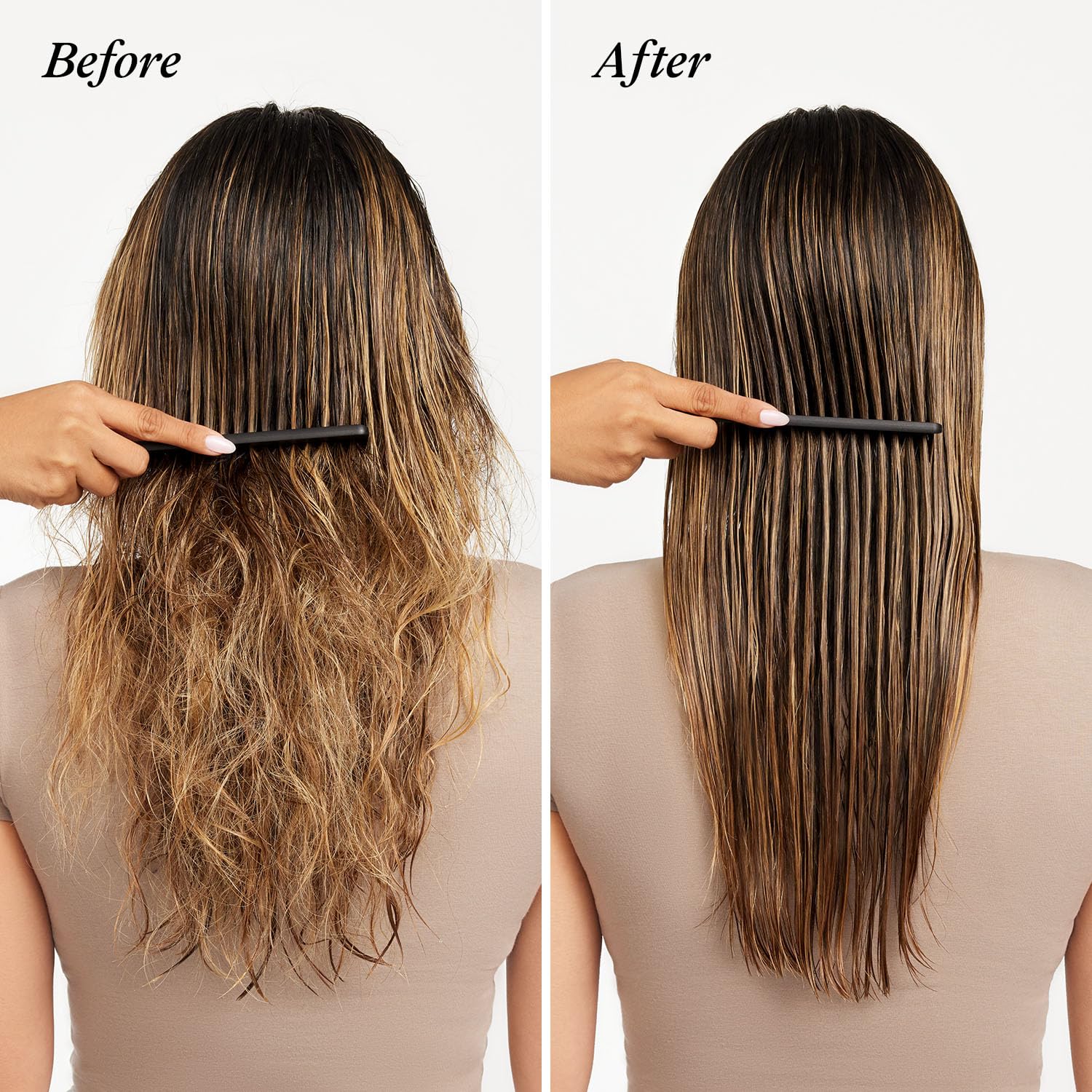 UNITE 7SECONDS Detangler spray during application for fast, smooth detangling.