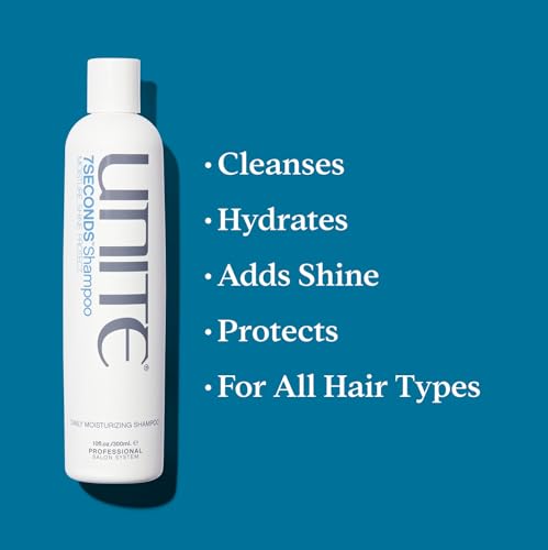 UNITE 7SECONDS Shampoo lather close-up shows gentle cleansing and shine.