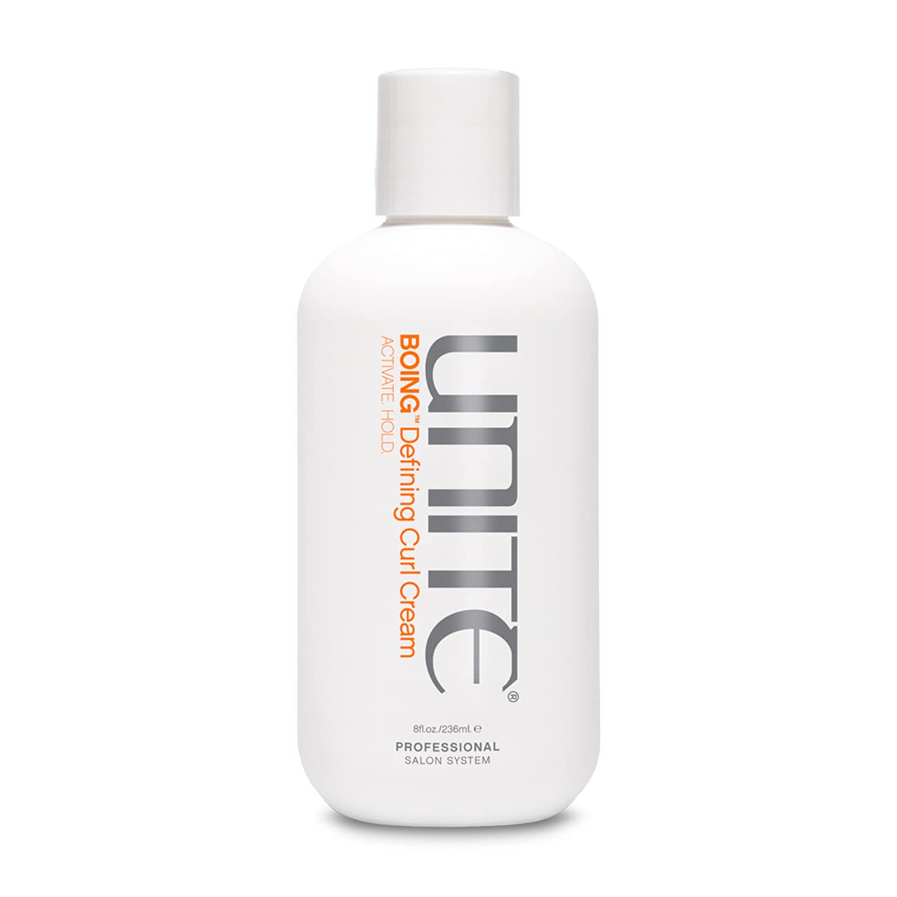 UNITE BOING Defining Curl Cream bottle showing hydrating formula for defined frizz-free curls