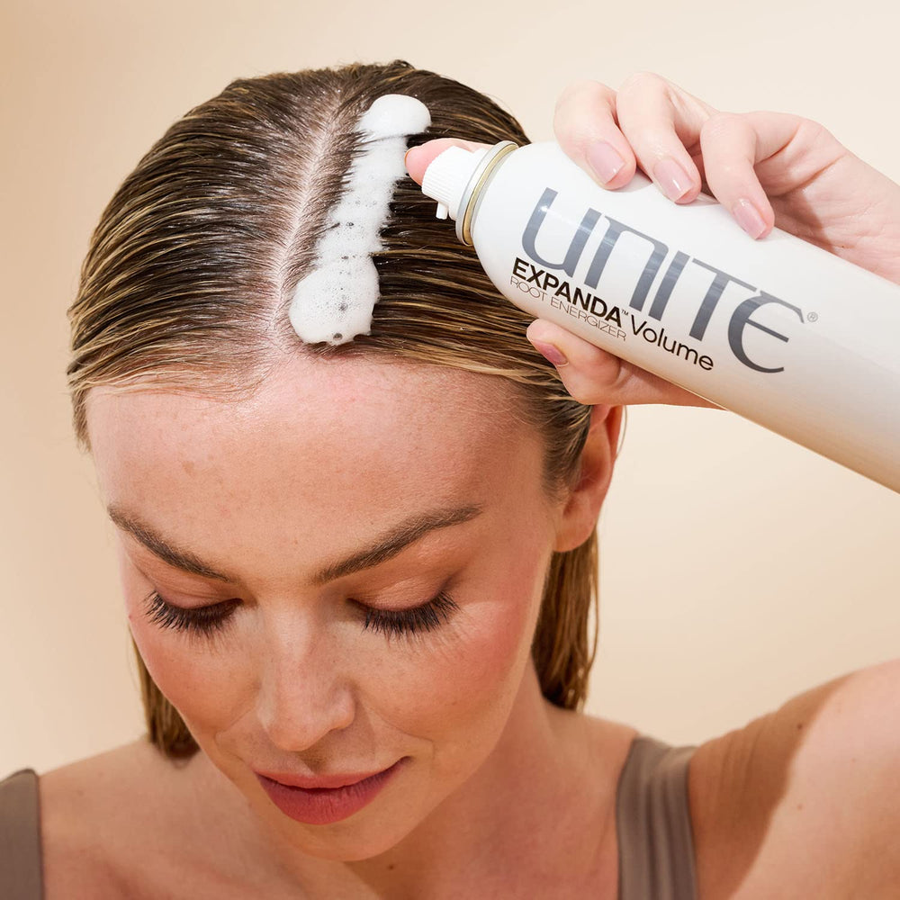 UNITE EXPANDA Volume provides thermal protection during styling