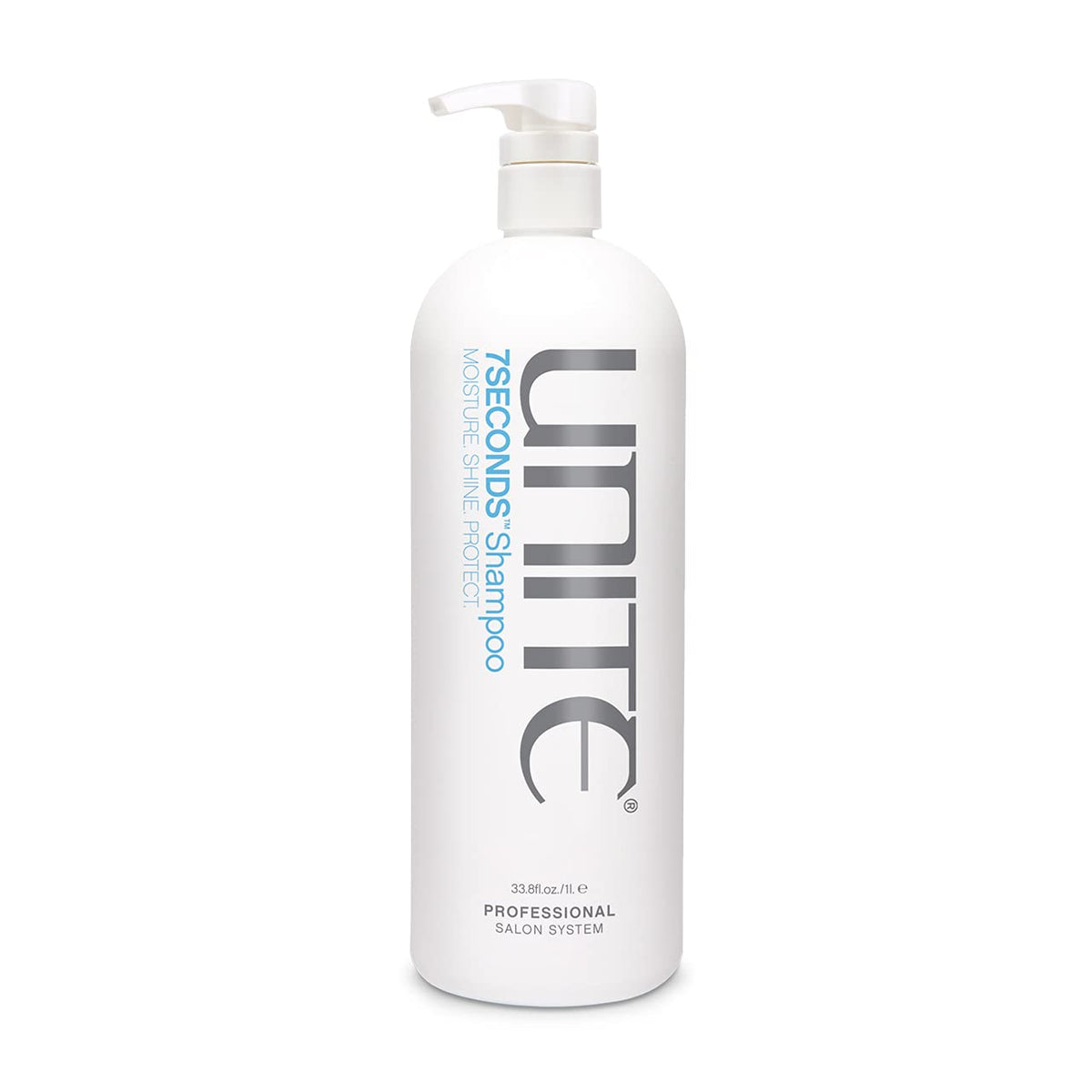 UNITE Hair 7SECONDS Shampoo bottle front—hydrating cleanser for all hair types.