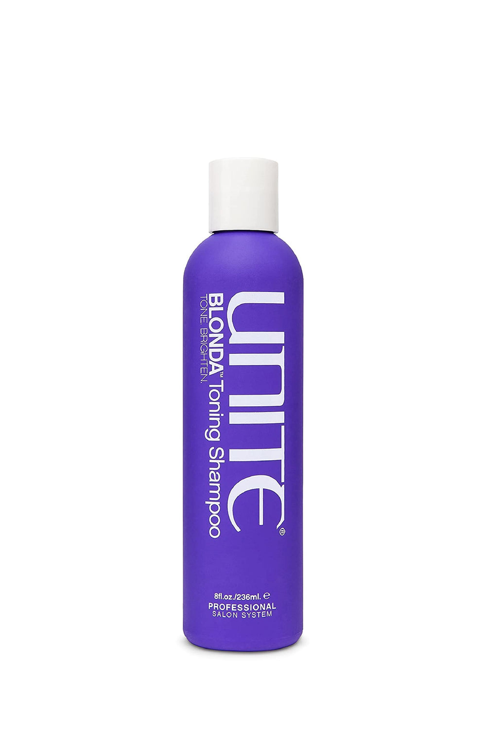 UNITE Hair BLONDA bottle pour demonstrates easy application for quick toning results.