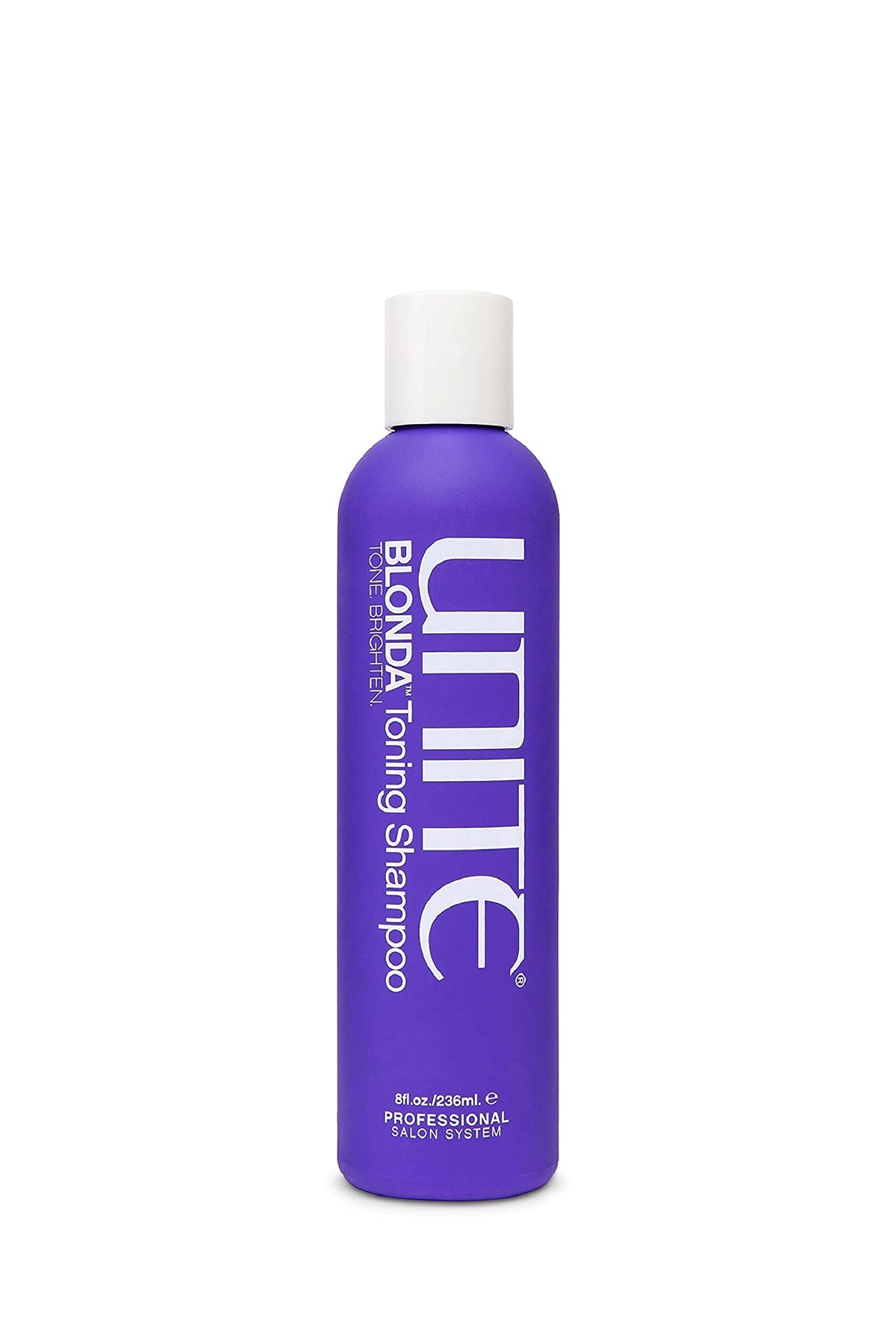 UNITE Hair BLONDA bottle pour demonstrates easy application for quick toning results.