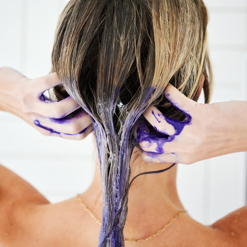 UNITE Hair BLONDA gray hair brightening helps maintain cooler tones between appointments.
