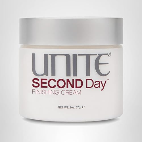 UNITE SECOND Day finishing cream jar highlights effortless second-day look.