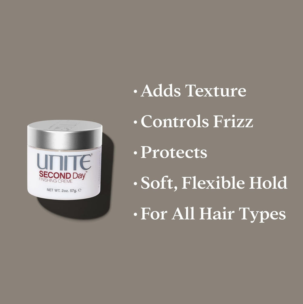 UNITE SECOND Day application yields soft, manageable hair for any style.