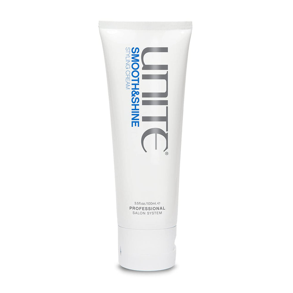 UNITE SMOOTH&SHINE Cream bottle pour shows easy application and smoothness