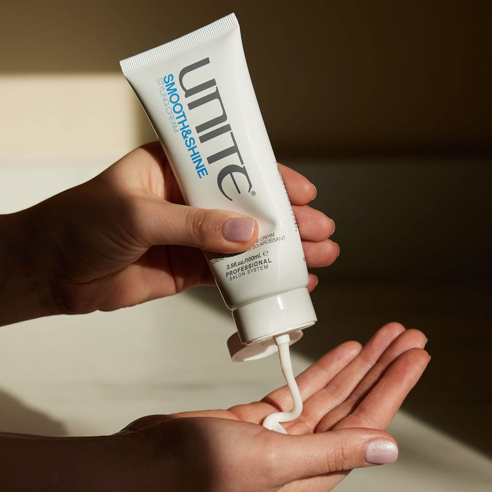Frizz control focus showcases weather-resistant shine and manageable styling
