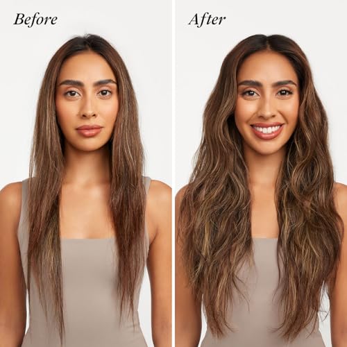 UNITE TEXTURIZA spray on-dry-hair-application shows texture and medium hold.