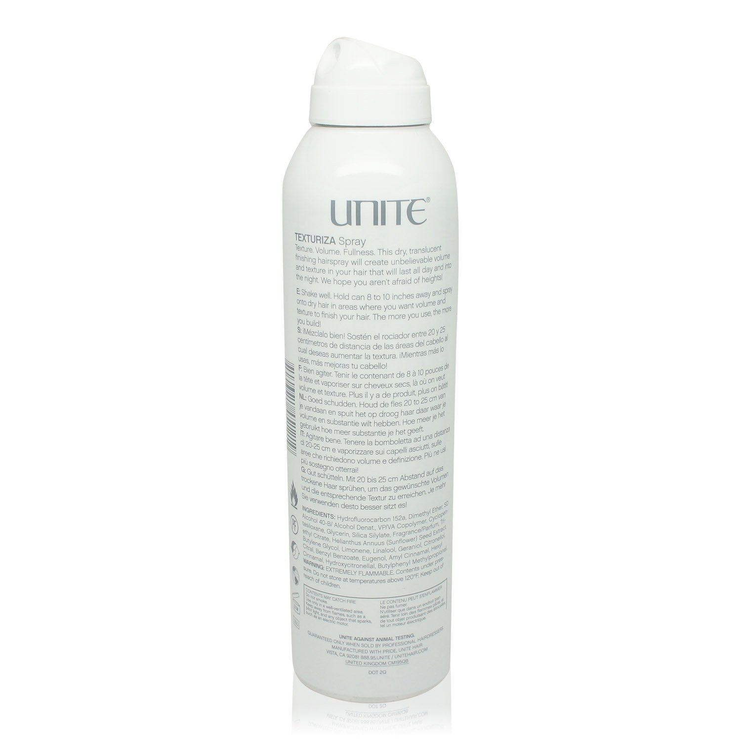 UNITE TEXTURIZA spray safe for extensions and color-treated hair.