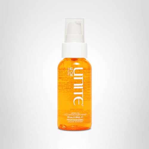 UNITE U Oil provides heat and UV protection during styling