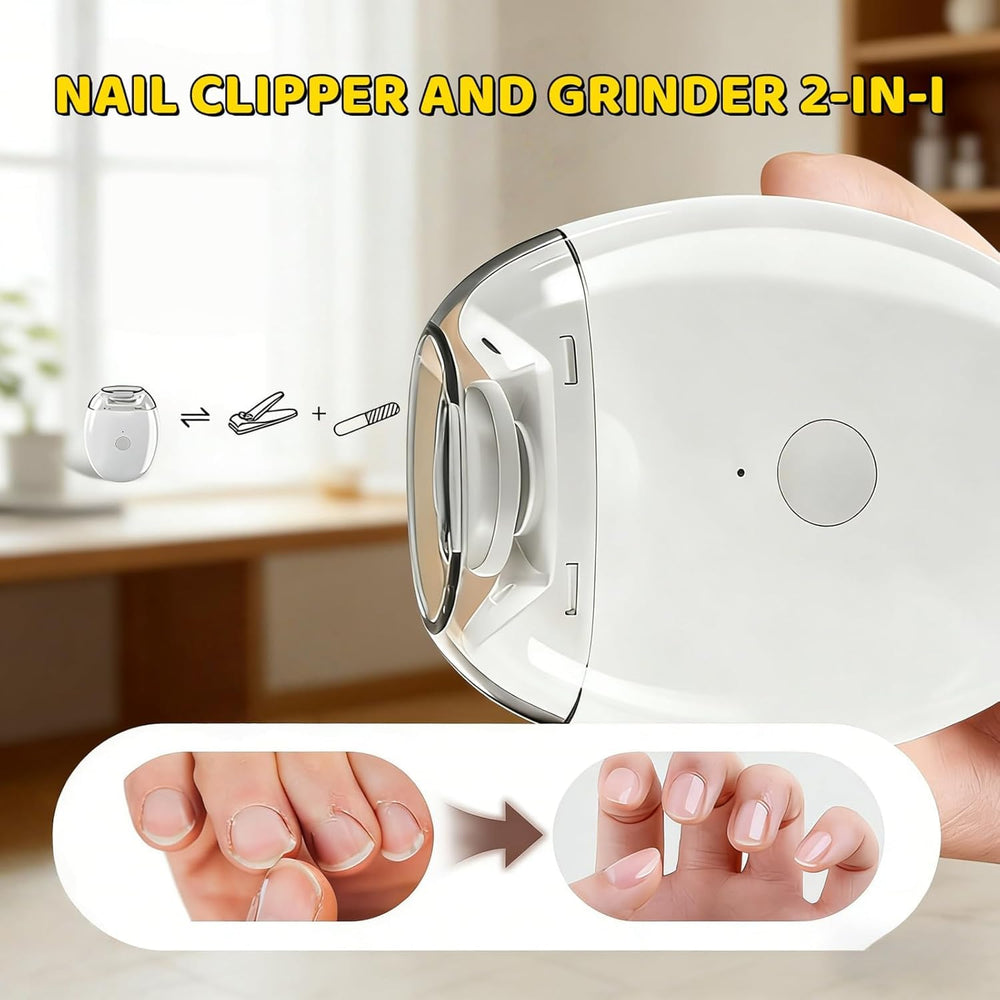 Universal Automatic Fingernail Grinder with LED light for precise filing