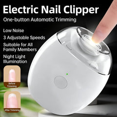 Universal Automatic Fingernail Grinder operates quietly for peaceful grooming.