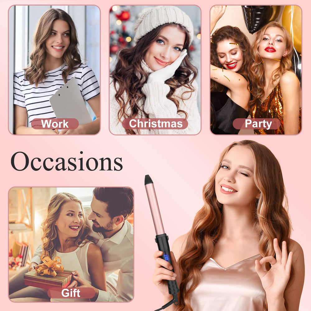UNOBEY curling iron 360° swivel cord allows flexible styling.