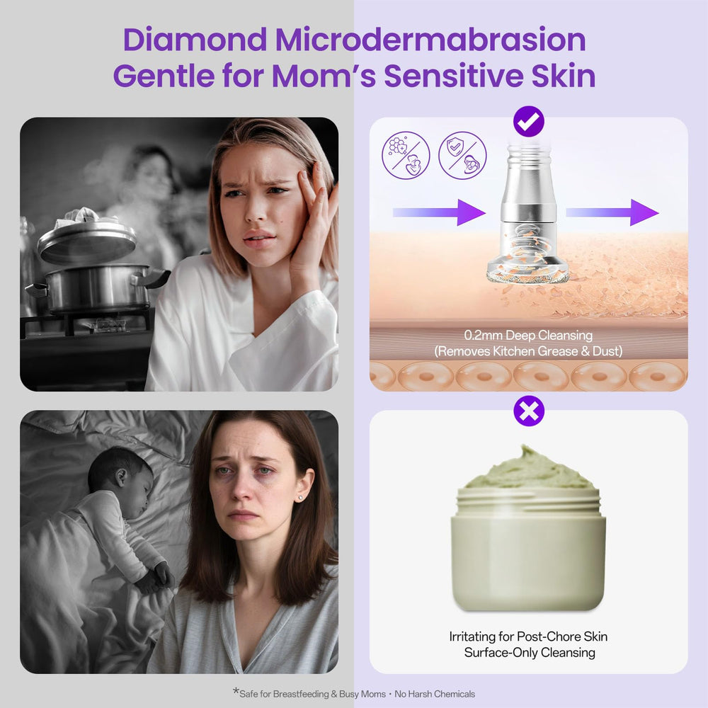 UNOISETION nine-pack of sterile diamond heads for varying facial zones