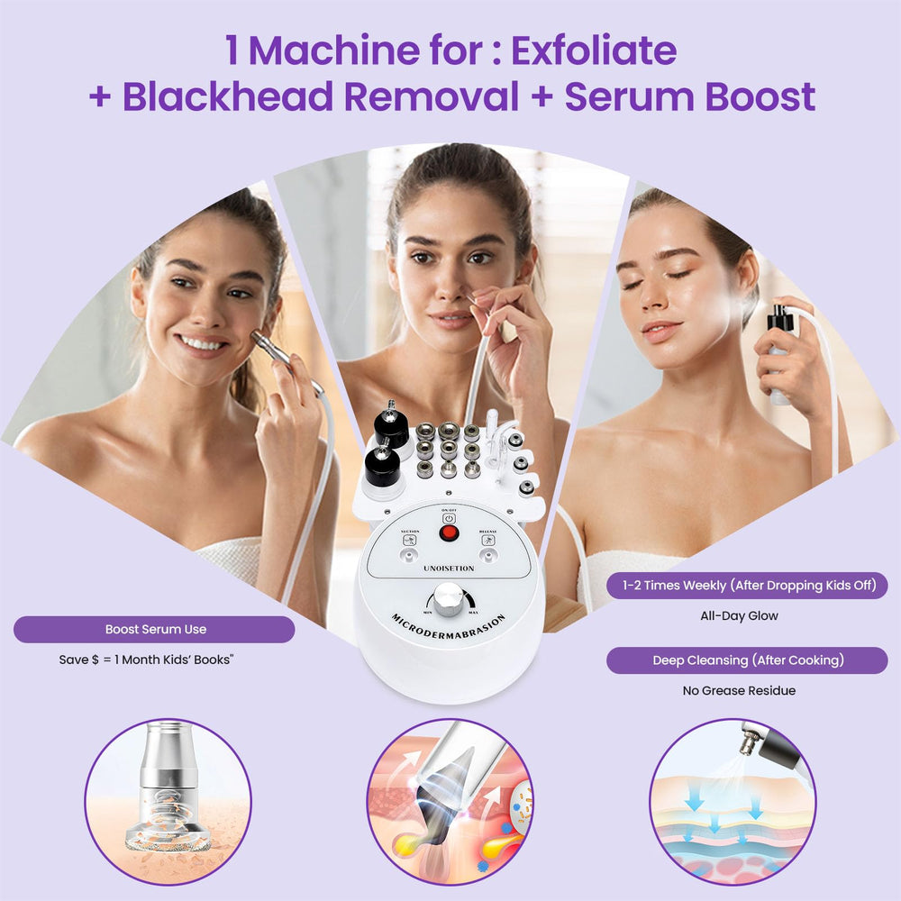 UNOISETION filter pads for hygienic microdermabrasion sessions