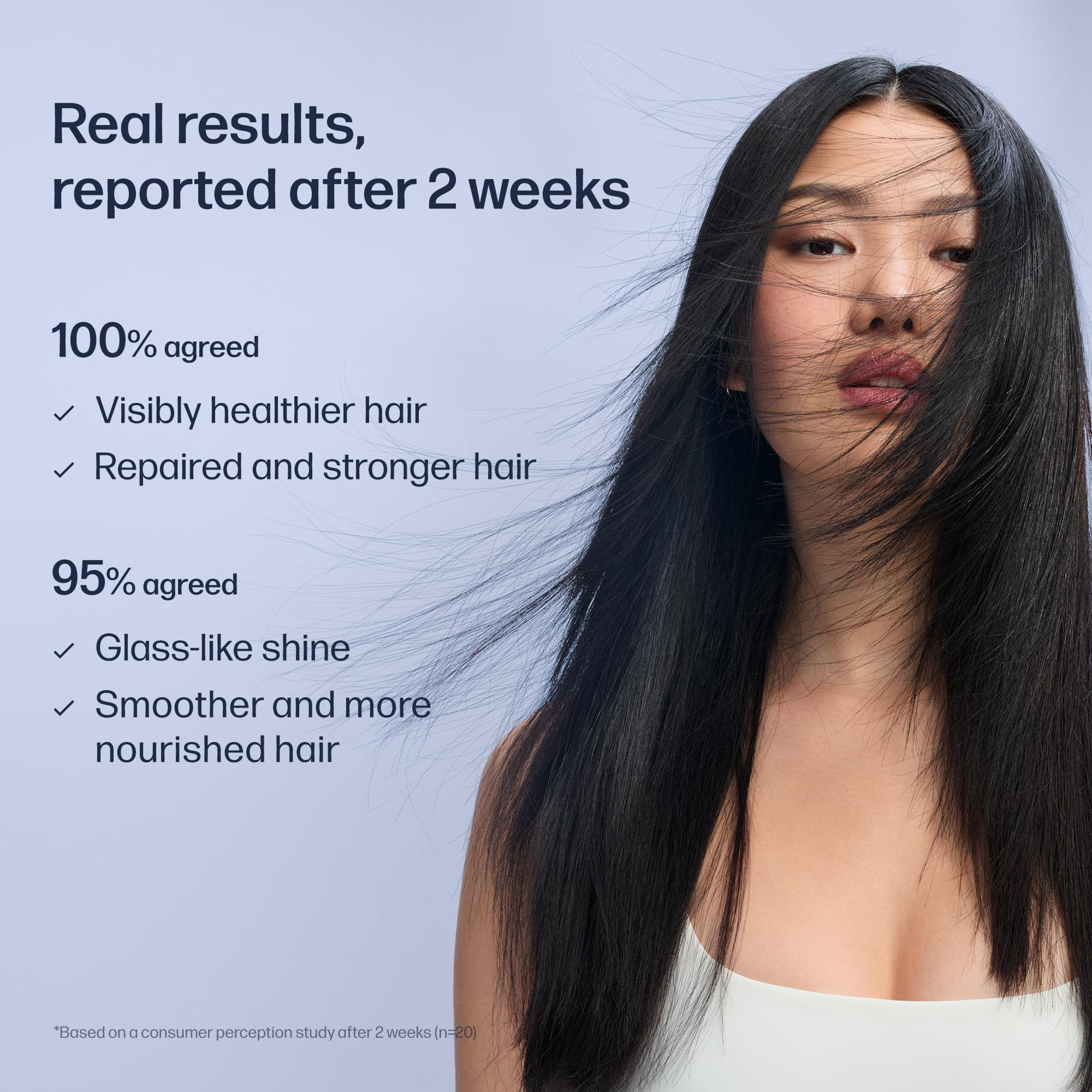 UNOVE Deep Damage Repair hair texture reveals silky softness after use