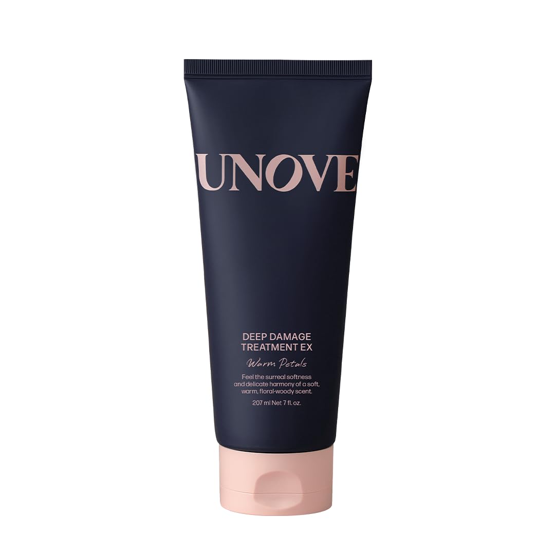 UNOVE Deep Damage Repair bottle front showing keratin-powered care for damaged hair