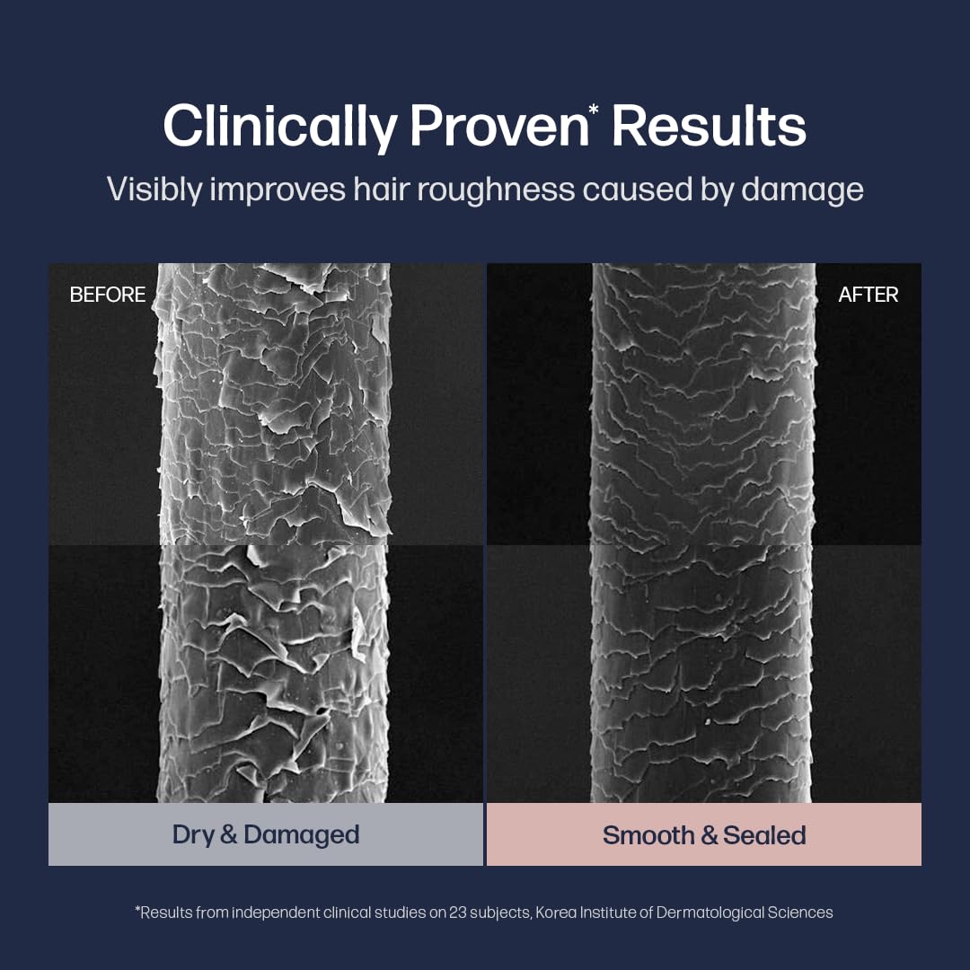 UNOVE Deep Damage Repair hair texture after treatment appears smooth and soft