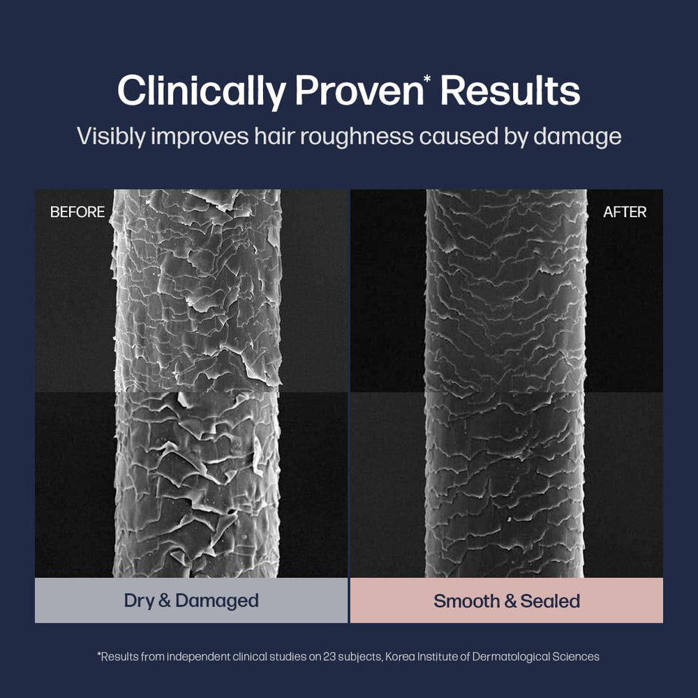 UNOVE Deep Damage Repair hair texture after treatment appears smooth and soft