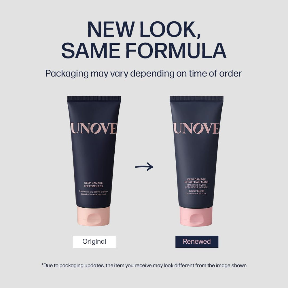 UNOVE hair after use appears smoother and more manageable