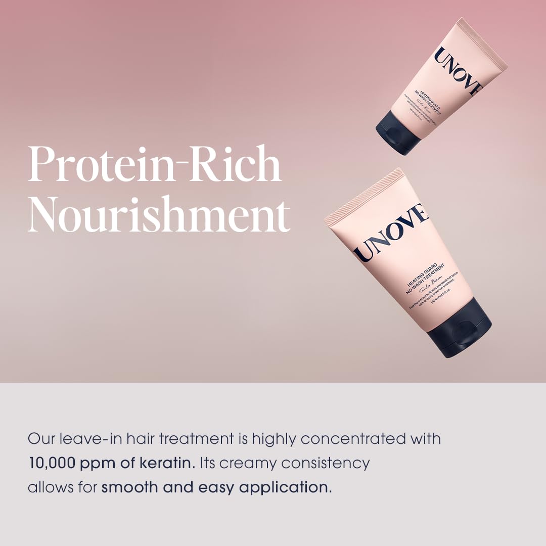 UNOVE Heating Guard hair after-use delivers soft shine and smooth texture