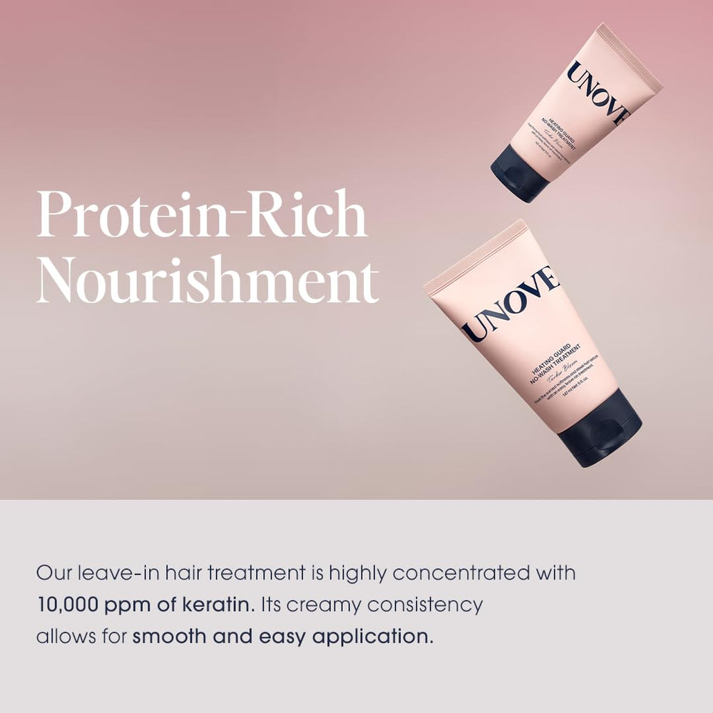 UNOVE Heating Guard hair after-use delivers soft shine and smooth texture